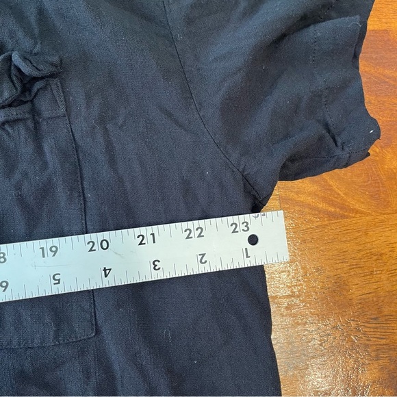 Women’s Forever 21 Black button up collared blouse shirt size xl 0x - Picture 4 of 5